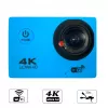 iWear K1 Ultra HD 4K 16Mpix Wi-Fi Sporta kamera ar 2 collu LCD tālvadību un 8x stiprinājumu komplektu