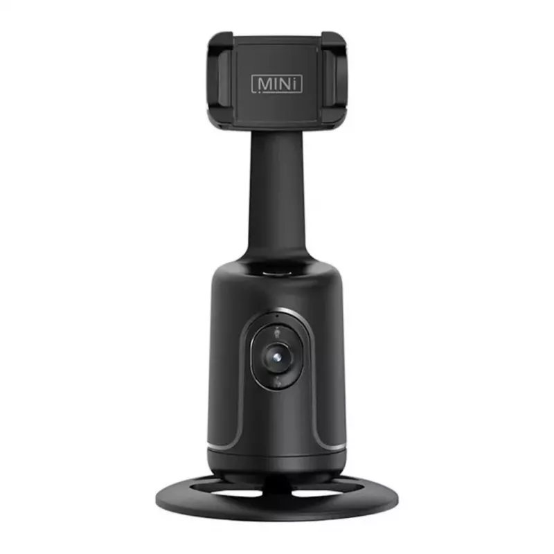 iWear P01 Auto Face 360° Tracking Selfie Stick Tripod ar Viedtālruņa Fiksāciju Melns