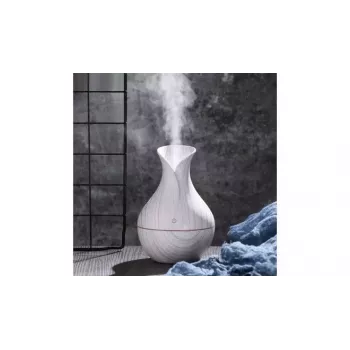 IVY D2 3-in-1 Aroma Difuzors - Mitrinātājs - 1.5W Nakts Atmosfēras USB Lampa 11cm / 300ml Akmens Koka