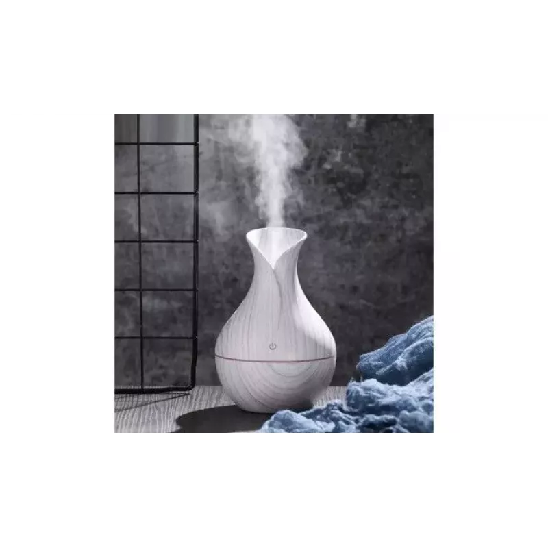 IVY D2 3-in-1 Aroma Difuzors - Mitrinātājs - 1.5W Nakts Atmosfēras USB Lampa 11cm / 300ml Akmens Koka