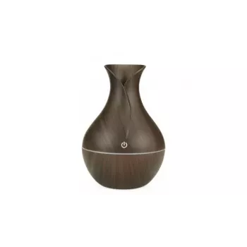 IVY D2 3-in-1 Aromas Difuzors - Mitrinātājs - 1.5W Nakts Atmosfēras USB Lampa 11cm / 300ml Tumšs Koks