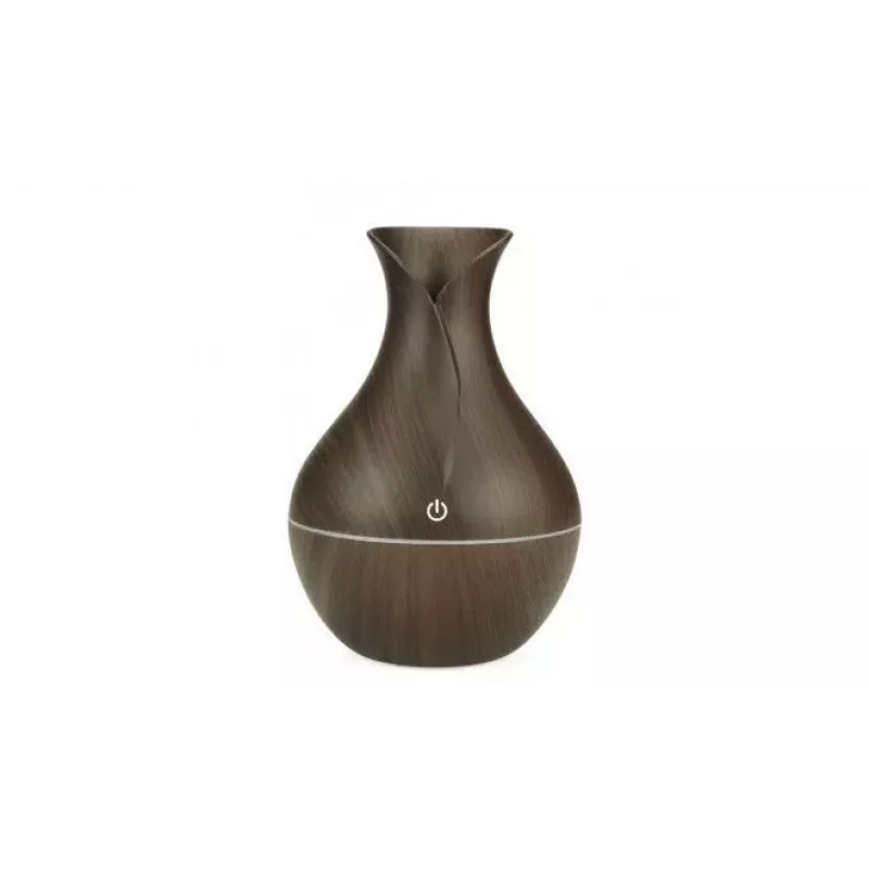 IVY D2 3-in-1 Aromas Difuzors - Mitrinātājs - 1.5W Nakts Atmosfēras USB Lampa 11cm / 300ml Tumšs Koks