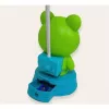 Kiddyz NL1 Space Froggy Bērnu nakts gaisma un galda lampa (20x10cm) ar USB barošanu un zīmuļu asināmo – Zaļa