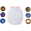 Kiddyz WH-16E Dream Projection Night Lamp (12x12x12 cm) ar 6 rakstu filmām USB-C uzlādējams balts