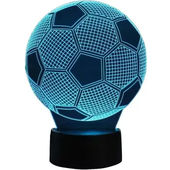 Elight ILU 3D Illusion LED Night Lamp ar Sirds Lācīti Silta Gaisma (10x17cm) USB Barošana