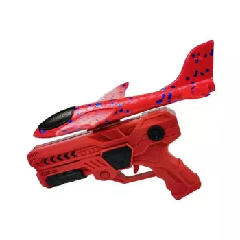 Kiddyz Styrofoam Airplane Gun Launcher ar Planieri - Izturīga, Vieglas Rotaļlieta
