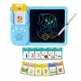 Kiddyz Learning Pad ar 112 runājošām zibatmiņas kartēm un 8,5 collu LCD rakstīšanas planšeti, USB uzlādējama izglītojoša rotaļlieta bērniem vecumā no 3 līdz 8 gadiem