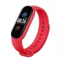 iWear SM6 Viedā aproce - Fitnesa izsekotājs IP67 ar sirdsdarbības un asinsspiediena / sociālo / miega monitoru sarkanā krāsā