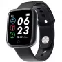 iLike M7 Smart & Fit Watch ar pilnu skārienjutīgu 1,3 collu IPS, sirdsdarbības ātrumu, asinsspiedienu, Social Black