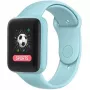 iWear M7 Smart & Fit Watch ar pilnu skārienjutīgu 1,3 inch IPS, multivides vadību, sirdsdarbības ātrumu, asinsspiedienu, gaiši zilā krāsā