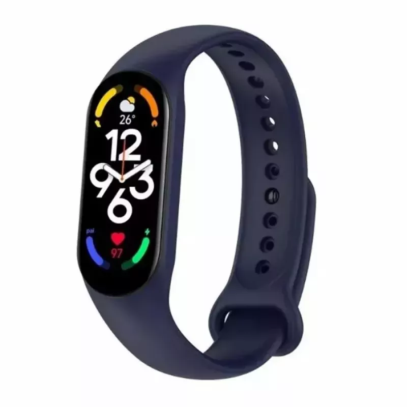 iWear SM7 Smart Bracelet 0.96 inch TFT - Fitness Tracker IP67 ar HR un asinsspiedienu / Sociālie / Miegs Zils