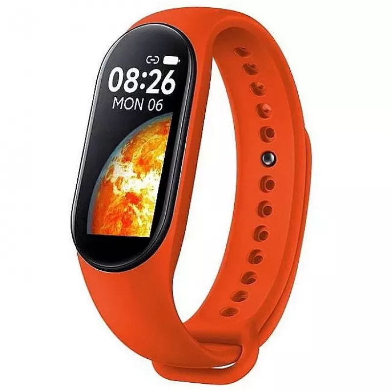 iWear SM7 Viedā aproce 0,96 inch TFT fitnesa izsekotājs IP67 ar sirdsdarbības un asinsspiediena monitoru, miega izsekošanu, sociālajiem paziņojumiem, sarkana