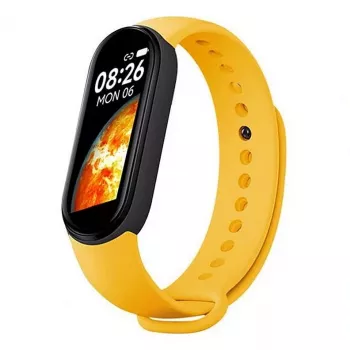 iWear SM7 Smart Bracelet 0.96 inch TFT - Fitness Tracker IP67 ar HR un asinsspiedienu / Sociālie / Miegs Dzeltens