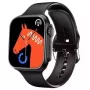 iWear WS78 Plus 2.0 coll Infinite Display Alu-Ceramic Dual BT Call Smart Watch Heart Rate Monitor Black