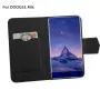 Doogee MIX Flip Cover Case ar rūdīta stikla ekrāna aizsargu komplekts - Melns