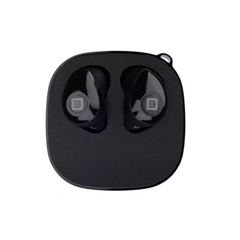 EVELATUS EBE01BK True Wireless Stereo In-Ear Bluetooth 5.0 Austiņas ar Uzlādes Futrāli, IPX4, Melna