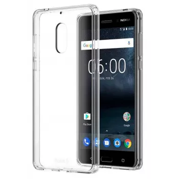Evelatus Nokia 6.1 2018 Caurspīdīgs Silikona Maciņš 1.5mm TPU Caurspīdīgs