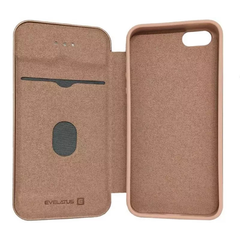 Evelatus Apple iPhone 5/5s/SE Book Case Rose Gold