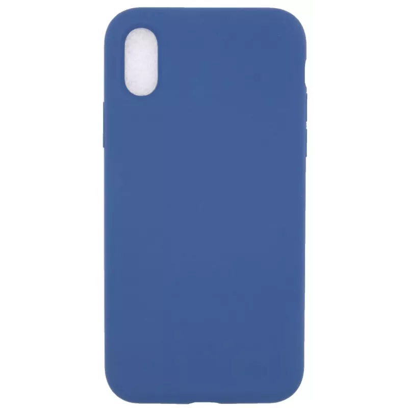 Evelatus Apple iPhone X Premium Soft Touch Silicone Case Blue Cobalt