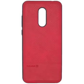 Evelatus Xiaomi Redmi 5 Plus TPU Case 1 ar metāla plāksni (saderīgs ar magnētisko auto turētāju) Sarkans