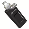Evelatus USB Flash 4in1 64GB EFD03 (USB, Micro, Type C un iPhone) Melns