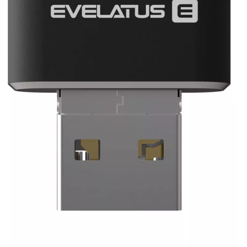 Evelatus USB Flash 4in1 64GB EFD03 (USB, Micro, Type C un iPhone) Melns