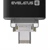 Evelatus USB Flash 4in1 64GB EFD03 (USB, Micro, Type C un iPhone) Melns