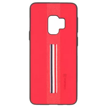Evelatus Samsung Galaxy S9 Dazzle Series aizmugures vāciņš - sarkans