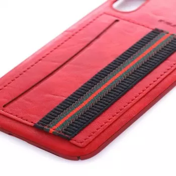 Evelatus Apple iPhone X Cubit plastmasas sarkanā aizmugurējā vāciņš