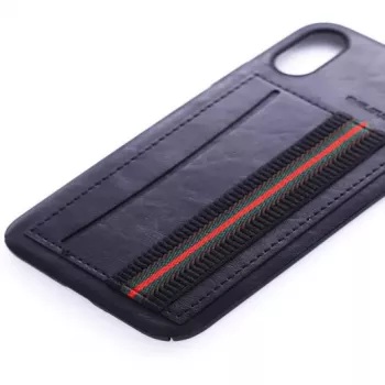 Evelatus Apple iPhone X Cubit Plastmasas Melna Aizmugurējā Vāciņš
