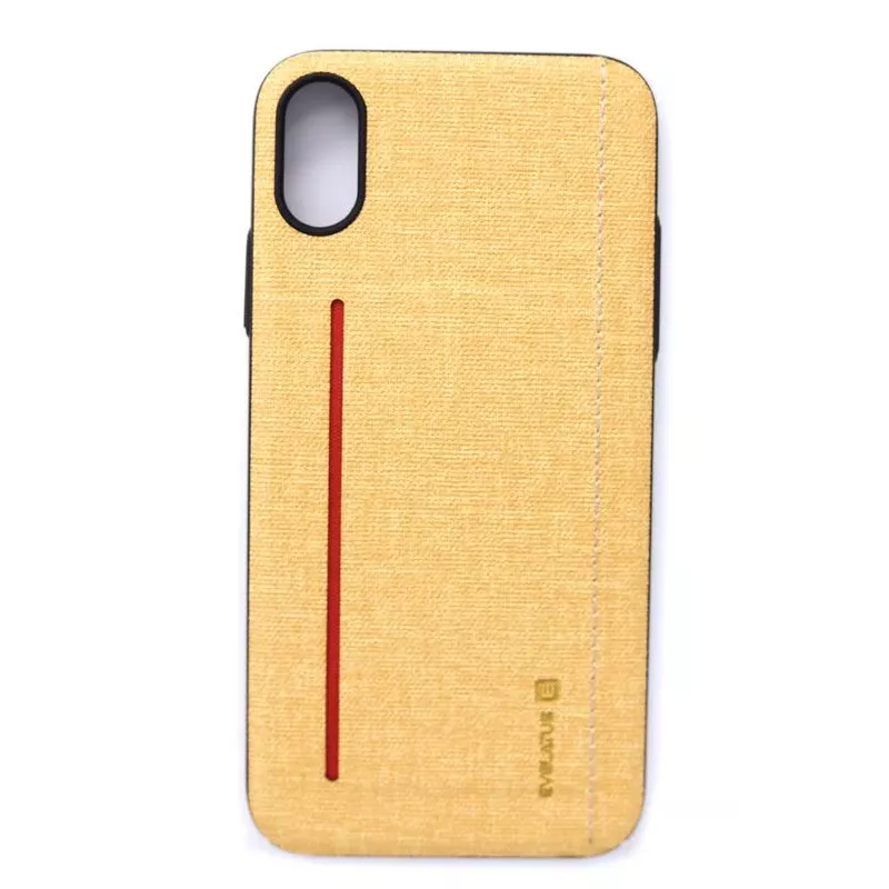 Evelatus Apple iPhone X 6127 Yellow Liquid Silicone Protective Case
