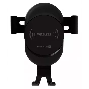 Evelatus Gravity Car Holder with Wireless Charger WCH02 Black