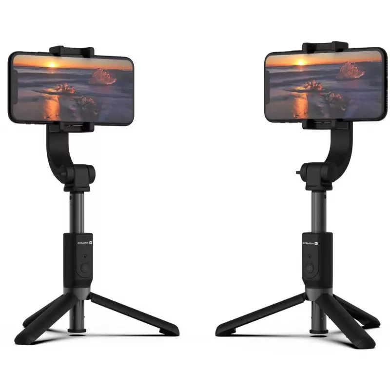 Evelatus Tripod Stand with Bluetooth Smart Stabilizer ETS01 Black