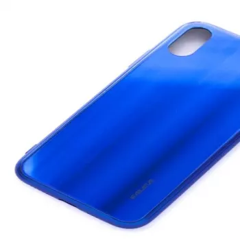 Evelatus Apple iPhone X/XS Ūdens viļņu pilnkrāsu elektrolītiskais rūdītais stikla ekrāna aizsargs Zils
