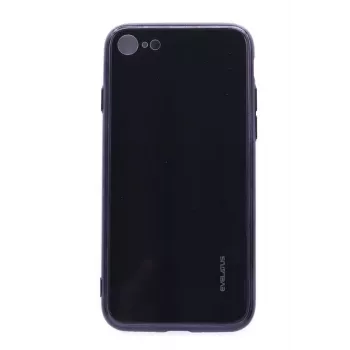 Evelatus Apple iPhone 7/8 Water Ripple Full Color Electroplating Tempered Glass Screen Protector Black