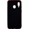 Evelatus Samsung Galaxy A40 Water Ripple Full Color Electroplating Tempered Glass Case Red