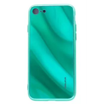 Evelatus Apple iPhone 7/8 Water Ripple Full Color Electroplating Tempered Glass Screen Protector Green