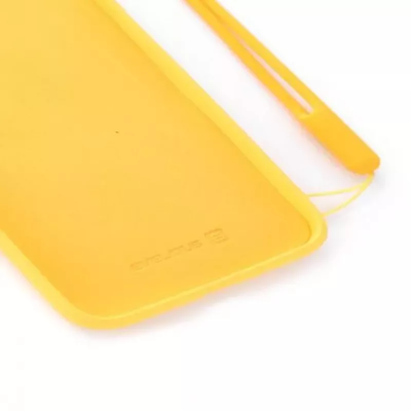 Evelatus Soft Touch Silicone Case with Strap for iPhone 7/8/SE (2020/2022) - Yellow