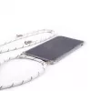 Evelatus Samsung Galaxy A70 Maciņš ar Virvi Baltas Svītras Caurspīdīgs TPU Aizmugurējais Vāciņš