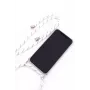 Evelatus Samsung Galaxy A70 Maciņš ar Virvi Baltas Svītras Caurspīdīgs TPU Aizmugurējais Vāciņš