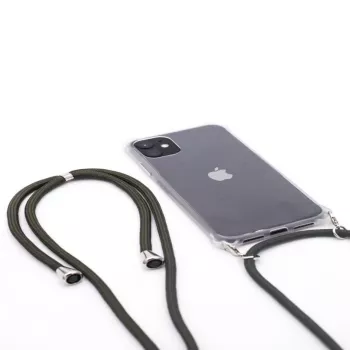 Evelatus Apple iPhone 11 Pro Case with Rope Green Transparent