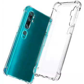 Evelatus Xiaomi Mi Note 10 Military Shockproof Silicone Case TPU Caurspīdīgs