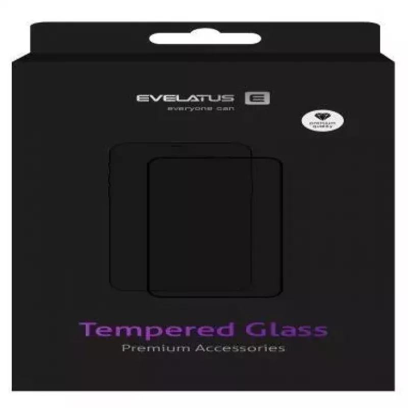 EVELATUS Samsung Galaxy Note 10 Clear Glass UV Screen Protector ar līmi
