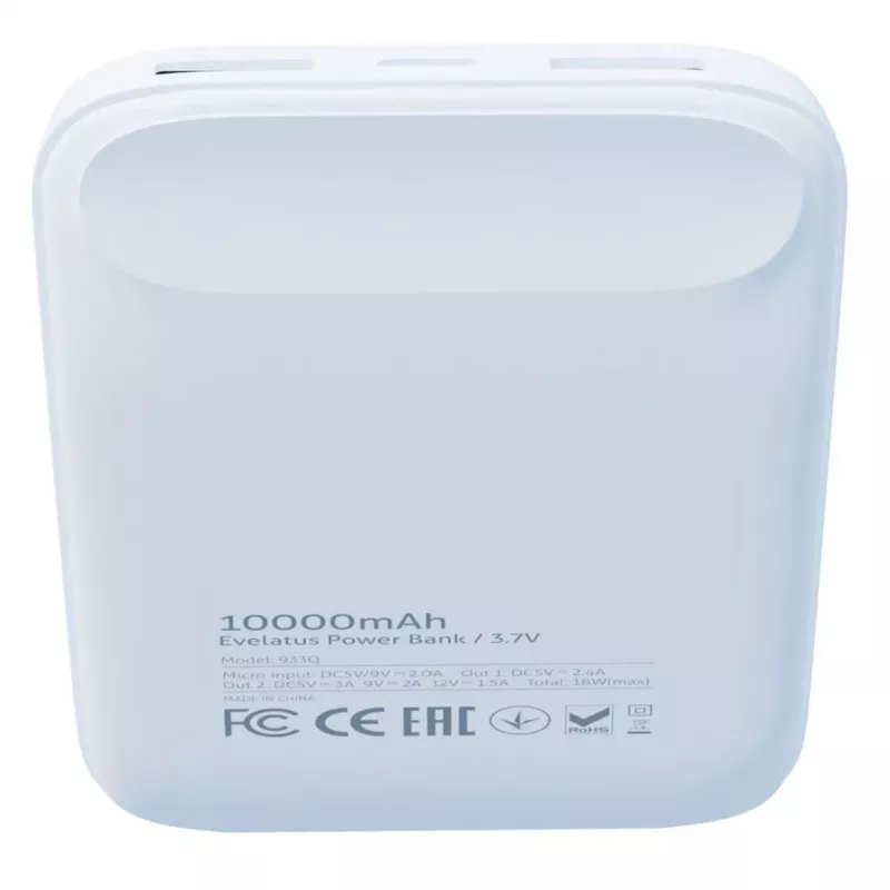 Evelatus Power Bank EPB07 10000 mAh Balts