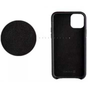 Evelatus Apple iPhone 11 Pro Max ādas maciņš melns