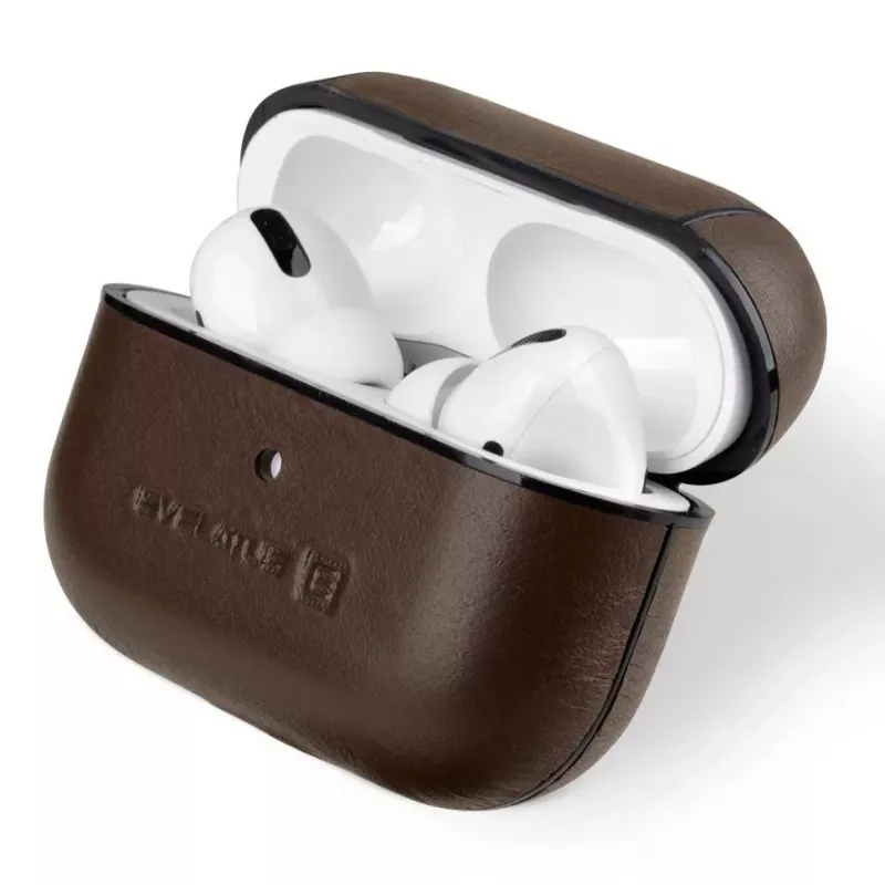 Evelatus Apple AirPods Pro ādas aizsargmaciņš brūns