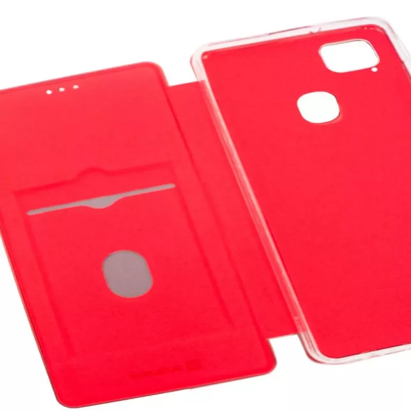 Evelatus Huawei P40 Lite Book Case Vīna Sarkanā