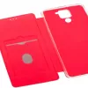 Evelatus Book Case Xiaomi Redmi Note 9, vīna sarkans, PU āda, maciņš ar karšu slotiem un statīvu