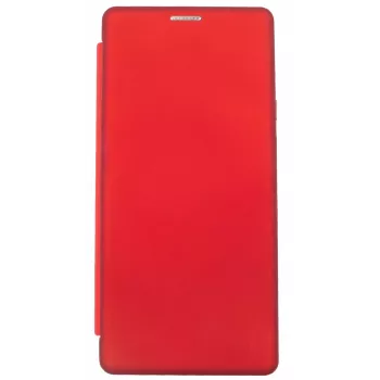 Evelatus Book Case Xiaomi Redmi Note 9, vīna sarkans, PU āda, maciņš ar karšu slotiem un statīvu