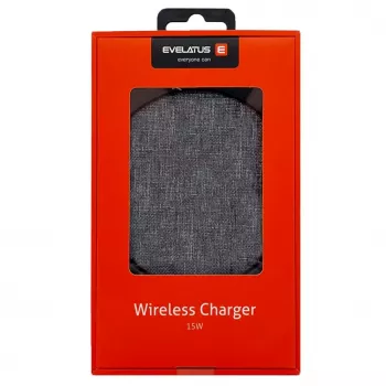 Evelatus Wireless Desk Charger EWC04 Fabric - 10W Qi uzlādes paliktnis